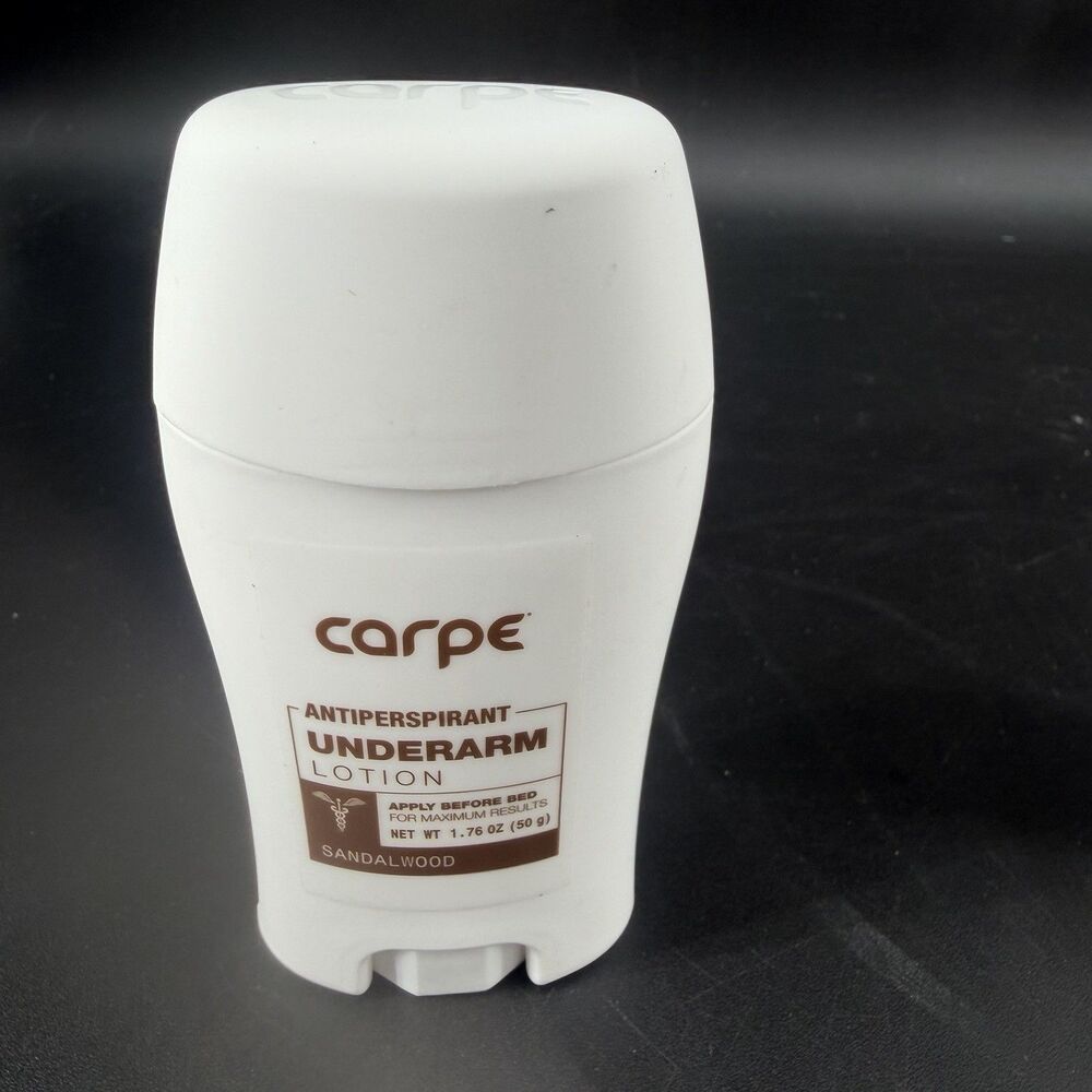 Carpe Antiperspirant Underarm Lotion Clean Sport Sandalwood 1.76 oz SEALED NEW